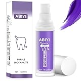 Purple Teeth Whitening Toothpaste, Whitening Zahnpasta, Zahnfleckenentfernung, Lila Zahnpasta für Zahnaufhellung,Eine Schonende Pflege Des Zahnfleisches
