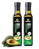 Kräuterland Bio Avocadoöl 2X250ml (500ml), Kaltgepresst, naturrein ohne Zusatzstoffe, Vegan & GVO-frei, geeignet für Haut & Haare, Premium Qualität