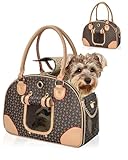 OUUTMEE Hundetasche Tragbarkeit,42 x 18 x 31 cm Hundetransporttasche bis 4 kg,Hunde Reisetasche,Geeignet für den Transport Kleiner Hunde und Katzen auf Ausflügen