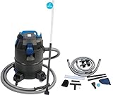 AquaForte Nass-/Trockensauger - 1400 w - Kunststoffbehälter - 35 l - 4 m Schlauch - Teich- und Poolreinigung, Schwarz