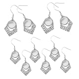 SEWOART 10 Stück Teiliges Edelstahl Ohrhaken mit Anhängerfassung Leichte Ohrring bastel elemente für DIY Schmuckherstellung Langlebige und Elegante Schmuckzubehör für Individuelle