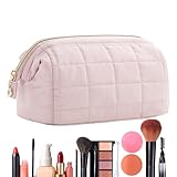 Reise Make-up Tasche - Kulturbeutel | Make-up Organizer | Kulturbeutel Damen | Tragbarer Reiseorganizer | Reiseorganizer für Männer, Frauen und Mädchen, Rosa, Refer to description, Unisex