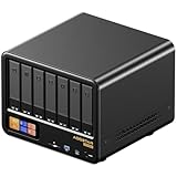 AOOSTAR WTR MAX 11 Bay Desktop NAS Mini PC, NAS Server Ryzen 7 PRO 8845HS Kein RAM Keine SSD, 6*2.5'/3.5' SATA HDD, 4*M.2 NVMe PCIe 3.0, 2*10GbE, 2*2.5GbE, Triple 4K Display, Network Attached Storage