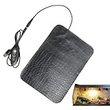 USB-Tischheizung für Reptilien, Wärmekissen für Haustiere mit kontrollierter Temperatur, Heizmatte für Terrarium unter dem Tank | 3 Temperatureinstellungen für A