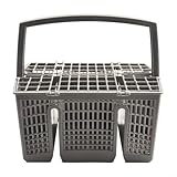 Grauer Kunststoff-Ersatz-Besteckkorb für Geschirrspüler von Bosch/Siemens/Neff/Constructa, passend für BSH 11018806 & SMZ5100/Z7863X0/SZ73100 (211 x 232 x 156 mm)