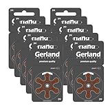Gerland Hörgerätebatterie Evolution 312 braun (PR41) TFT - 60 Stück (10x 6er Blister) - quecksilberfrei -