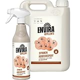 Envira Spinnen Abwehrspray 500 ml + 2 Liter - Spray mit Langzeitwirkung gegen Spinnen, Winkelspinnen, Kreuzspinnen, Weberknecht - Mittel gegen Spinnen in der Wohnung - Effektive Spinnenabwehr