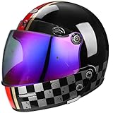 Motorrad Integralhelm leicht atmungsaktiv Kratzfest und beschlagfrei geeignet helme für Erwachsene Cruiser Stadtverkehr