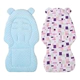 Sitzeinlage für Kinderwagen, doppelseitig, atmungsaktiv, bequem für den Autositz, ganzjährig verwendbar