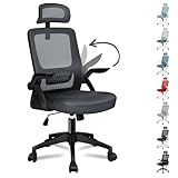 ALFORDSON Chair Bürostuhl ErgonomischSchreibtischstuhl 100% individuell einstellbar, Büro Stuhl, Gaming Stuhl, Computerstuhl Home Office Chair Ergonomic, Drehstuhl 180 kg,Grau