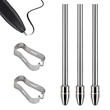 S-Pen Ersatzspitzen kompatibel – Ersatzminen Set 12 Stück Schwarz Weiß mit Clip – Stylus Pen Spitzen für Touchscreen Geräte – langlebig tragbar für Schule Büro Meeting