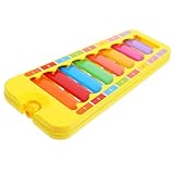 TOYANDONA Xylophon Töne Bunt Musikinstrument Lernspielzeug Ab Jahre Pädagogisches Klavier für Musikalische Früherziehung Zufällige Farbe Zufällige Farbe