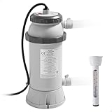 Intex - Poolheizung - Ø 25 x 45 cm - Für runde Easy Set und Kunststoff Frame Pool - Bis zu Ø 457 cm