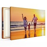 MuchoWow© Bild auf Leinwand personalisiert Groß 120x80 cm Schlafzimmer Bilder Leinwände Wand Deko Wohnzimmer Modern Wanddeko Bilderwand Fotogeschenke mit eigenem Foto