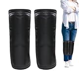 Siuwddee Fleece Kniewärmer - Winter Beinwärmer Knieschutz | Verstellbare Wasserdichte Wärmende Beinbandagen Für Wandern Radfahren Ski Outdoor Aktivitäten