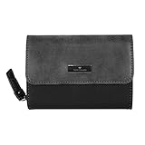 TOM TAILOR Elin Damen Geldbörse Portemonnaie Mittelgroß Schwarz