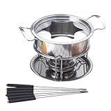 Alipis Satz Schokoladenschmelzofen Topf zur Dessertzubereitung Kerzen-Fondue-Bereiter Topf zur Saucenzubereitung Dessert-Brunnen-Fondue Mini-Schokolade Schokoladenschmelztopf Fondue-Topf