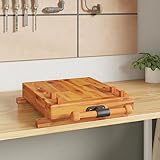 Tragbare Hobelbank mit Schraubstock 52x44x9,5 cm Mini-Werkbank Mobil Tragbar für Klemmen Hobeln