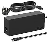 100W USB C Netzteil Laptop Ladegerät Kompatibel für MacBook Lenovo Thinkpad Dell Latitude HP Chromebook Asus Acer Huawei Xiaomi Air Samsung Notebook Ladekabel 100 Watt Type C Power Adapter