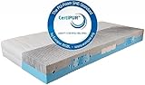 Komfortschaummatratze BeCo 2 Dreams, 2 in 1 Wendematratze mit Soften Gelschaum Einlagen, 21 cm Komforthöhe, 7 ergonomische Liegezonen, Größe:90 x 190 cm, Härtegrad:H3 & H4 (80 kg - 140 kg)