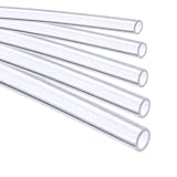 Stubotar Flexibler Silikonschlauch 0.5mm ID x OD 1mm Wandstärke 0.25mm Transparente Wasserleitung 2 Meter Hohe Temperaturbeständigkeit, nicht leicht verformbar