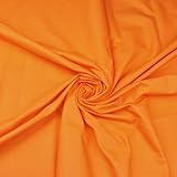 Textrend Baumwollstoff Stoffe Meterware - Stoff zum Nähen - 100% Baumwolle - Weiches Antiallergisches Material - Textilien 1x1.6m - Stoffe Meterware (Orange)