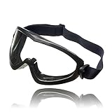 Dräger Schutzbrille X-pect 4200 | Beschlagfreie Vollsichtbrille auch für Brillenträger | Für Baustelle, Labor, Werkstatt | Kratzfeste und bruchfeste Polycarbonatscheibe | 1 Stück schwarz