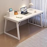 FUKEFUZ Großer Gaming Tisch Mit Dicker Tischplatte Und Beinen, L-förmiger Holz Schreibtisch, Einfach Zu Montierender Computertisch Für Das Heimbüro, Trapezförmigen Beinen(Schwarz,63.0*23.6*29.5in)