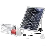 High Lift 25W Solar Springbrunnenpumpe mit 2m Rohr, perfekt für Teich und Garten, mit 1100L/H effizienter Wasserdurchfluss