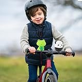 Frosch-Fahrradlenker-Dekorationen - Silikon-Frosch-Fahrradlenker-Dekorationen-Niedliche Fahrradhupen-Ornamente, Roller-Dekorationszubehör, Zusammendrückbar Mit Sound Für, Mädchen, Kinder, Kin