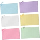 Gogogmee Karteikarten Set Mit Lochung 100 Bunte Lernkarten Mit Ringen Für Effektives Lernen Notizkarten Für Erwachsene Ideal Für Vokabeln Und Notizen Inklusive Karteikartenkasten Zur