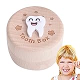 Ranley Aufbewahrungsbox für Zähne, aus Holz für Babys – Haarkoffer und Milchzähne für Geburtstag – Geschenk zur Erinnerung an Geburtstag, Eltern, Familienkollektion