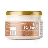 Kokosöl Bio Monte Nativo (200ml) - Coconut Oil - Kokosnussöl in Rohkostqualität - Reines Kokosfett - Bio Kokosöl nativ kaltgepresst zum Kochen, Braten und Backen, für die Haare, Zähne und Haut