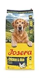 JOSERA Adult Large Huhn & Reis (1 x 12,5 kg) | Premium Trockenfutter für ausgewachsene Hunde großer Rassen | mit Lachsöl | glutenfrei | wertvolle Fettsäuren | XL-Kroketten gegen Schlingen | 1er Pack