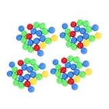 VANZACK Teiliges Murmelspiel Ersatzperlen Bunte Hippo Spiel Bälle aus Robustem Material Kompakt für Brettspiele und Familienzeit Fördert Spielerisches Lernen und Zufällige Farbe