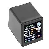 Sxhlseller WiFi Uhr mit LCD Display, DIY Programmier Digitaluhr, Aktien Krypto Ticker Anzeige mit Kalender, Temperatur, Wettervorhersage für Heimbüro Schreibtischdekoration, WiFi Clock