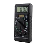 jojofuny Mini Digital Multimeter Tragbares Messgerät Mit LCD Display Spannungsmesser Für AC/DC Ohm Ampere Elektronisches Prüfgerät Für Präzise Messungen