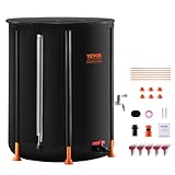 VEVOR 201 Liter Faltbare Regentonne 1000D PVC Regentank Regenfass Regenwassertonne Wassertank Regenwassertank Ideal zum Bewässern oder Reinigen Ihres Gartens Rasens Autos oder Bauernhofs
