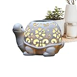 Vibhgtf Solar-Schildkröten-Gartenlampe – LED-Dekofigur für draußen | Dekoratives Solarlicht für Landschaft, Verandas, Weg, Balkon, Geschenk für Frauen