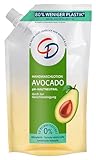 CD Avocado Waschlotion im Nachfüllbeutel 500ml – Pflegende Lotion für eine feuchtigkeitsspendende Reinigung – Vegan und seifenfrei, 500 ml