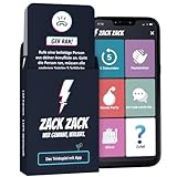 Zack Zack - Kartenspiel - Trinkspiel mit App - 110 Spielkarten - Mehr als 1000 Aufgaben - Partyspiel - Saufspiel - Geschenkidee