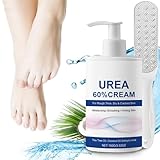 60% Urea Cream 2 Stück Feuchtigkeitsspendende Spannungsgefühl Fusscreme Feuchtigkeit Reparatur Hornhautentferner Fußcreme Schrundensalbe Füße für Damen und Herren (100ml)