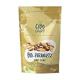 Bio Paranüsse Geschält - 250g. Paranuss Kerne Bio aus Brasilien. Enthalten Selen Proteine Ballaststoffe und Mineralien. Nützlich als Snack oder für Rezepte. Für Vegetarier und Veganer.