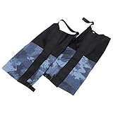 Happyyami 1 Paar Outdoor-Sportschuhe Gamaschen Mütze Stiefel Männer Haube Ski Schnee Vlies Wärmer Camping Zubehör Fuß-Bein-abdeckungen Wander-wadenüberzüge 500d Oxford-Stoff