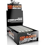 KRE-ALKALYN 2500 | PREMIUM gepuffertes Kreatin-alkalisches Monohydrat - anabole Pillen für das Muskelmassenwachstum | Blasen - keine Box (90 Kapseln)