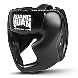 Kuang Quan Kopfschutz Boxen für Kickboxen, Kampfsport, MMA Training, Boxing Gesichtsschutz，Boxhelm mit maximalem Schutz (L)