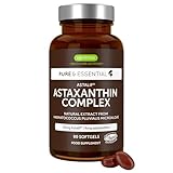 Astaxanthin Komplex, vegane & natürliche Antioxidantien, mit 4mg Astaxanthin aus 42mg Mikroalgen, 90 Weichkapseln, von Igennus