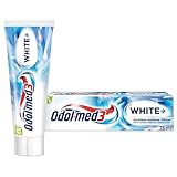 Odol-med3 White+ Zahnpasta, klinisch getestete Fluorid-Zahncreme für sichtbar weißere Zähne**, 75ml