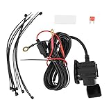 KLLJRFW Motorrad-USB-Ladeadapter, 5 V, 2,1 A, Schnellladedesign, 360-Grad-Drehung, für Handys, GPS, Tablet, Bequeme Nutzung