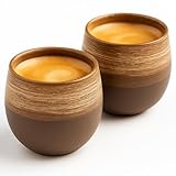 Maxito Espressotassen aus Steingut mit 80 ml als 2er Set für Kaffeeliebhaber - Espresso & Kaffeetassen - Geschenke für Männer - Coffee